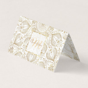 Boho Chic Gold mandala-ontwerp Visitekaartje