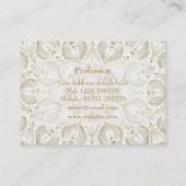 Boho Chic Gold mandala-ontwerp Visitekaartje (Achterkant)
