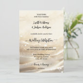 Boho Chic Goud Sparkling Elegant Huwelijk Kaart (Staand voorkant)