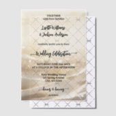 Boho Chic Goud Sparkling Elegant Huwelijk Vellum Uitnodigingen (Offset (Uitnodiging))
