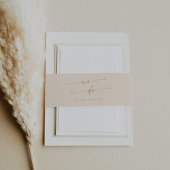 Boho chic goud we doen bruiloft uitnodigingen wikkel