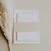 Boho Chic  gouden bruiloft Uitnodigingen Wikkel