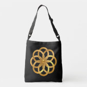 Boho Chic Gouden Mandala Crossbody Tas (Achterkant)