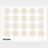 Boho Chic  Gouden Namen Envelop Afdichtingen Ronde Sticker (Vel)