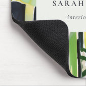 Boho Chic Green Tropical Leafy Foliage Botanical Muismat (Hoek)