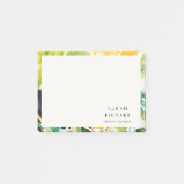 Boho Chic Groen Tropisch Bladrijk Loofwerk Botanis Post-it® Notes