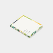 Boho Chic Groen Tropisch Bladrijk Loofwerk Botanis Post-it® Notes (Schuin)