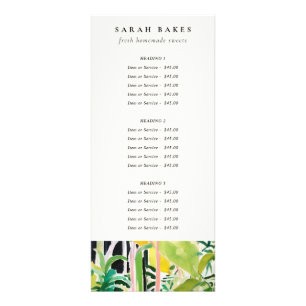 Boho Chic Groen Tropisch Bladrijk Loofwerk Botanis Reclamekaart