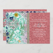 Boho Chic Gypsy Ragbag Wedding Invitations Kaart (Voorkant / Achterkant)