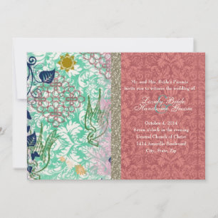 Boho Chic Gypsy Ragbag Wedding Invitations Kaart