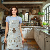 Boho Chic Hamsa Schort in lichte aardetinten