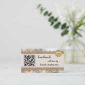 Boho Chic Handgemaakte Moderne Ambachten Visitekaartje (Staand voorkant)