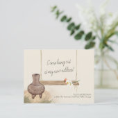 Boho Chic Hang Out op Nieuw Adres Verhuizen Aankondigingskaart (Staand voorkant)