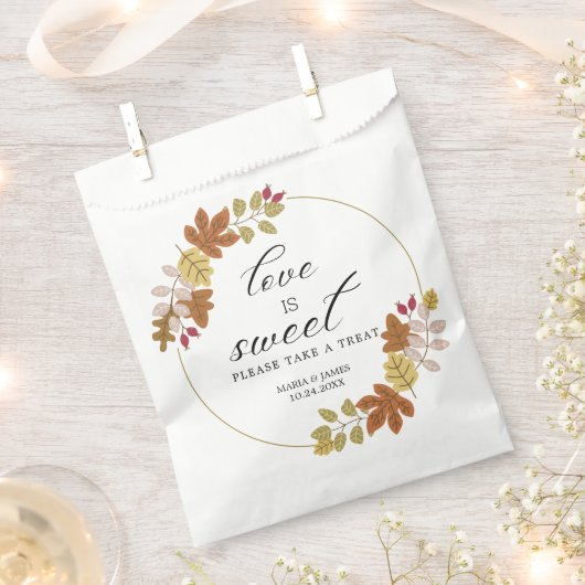 Boho Chic herfst bruiloft Bedankzakje (Geknipt)