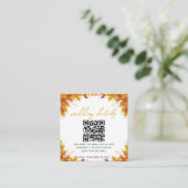 Boho Chic herfst bruiloft Informatiekaartje (Staand voorkant)