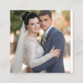 Boho Chic herfst bruiloft Informatiekaartje (Achterkant)