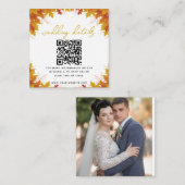 Boho Chic herfst bruiloft Informatiekaartje (Voorkant / Achterkant)