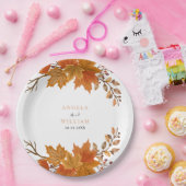 Boho Chic herfst bruiloft Papieren Bordje (Feest)