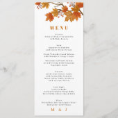 Boho Chic herfst bruiloft Programmakaart (Voorkant)