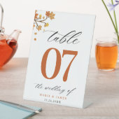 Boho Chic herfst bruiloft Reclamebord Met Voetstuk (Insitu)