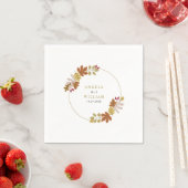 Boho Chic herfst bruiloft Servet (Insitu)