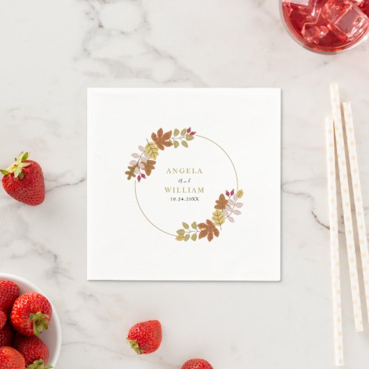 Boho Chic herfst bruiloft Servet (Insitu)