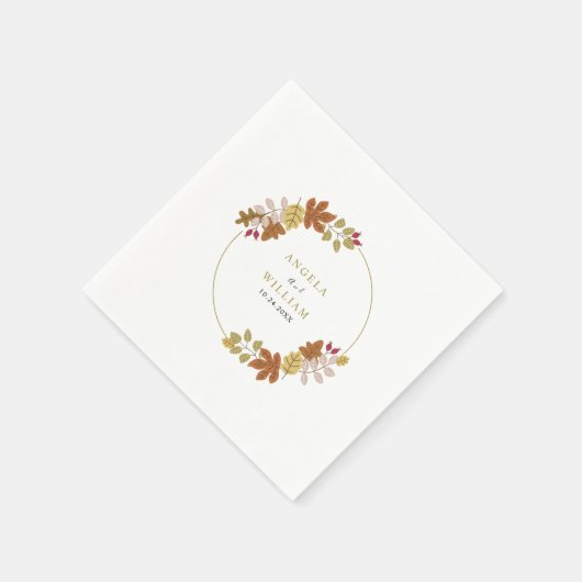 Boho Chic herfst bruiloft Servet (Hoek)