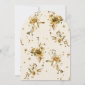 Boho Chic Herfst in Love Wildflower Vrijgezellenfe Kaart (Achterkant)