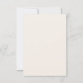 Boho Chic Herfst Wilde Bloemen Boog RSVP Kaartje (Achterkant)