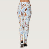 Boho Chic Herfstbladeren Patroon - Whimsical Autum Leggings (Achterkant)