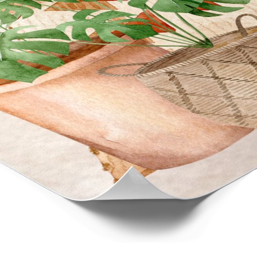 Boho Chic Home Scene Bohemian Definition Poster (Hoek)