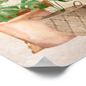 Boho Chic Home Scene Quote Enjoy Every Moment Post Poster (Hoek)