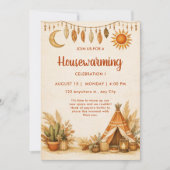 Boho Chic Housewarming Uitnodiging (Voorkant)