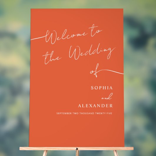 Boho Chic Huwelijk Acryl teken Welkom. Acryl Bord (Neutraal)