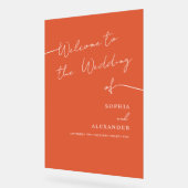 Boho Chic Huwelijk Acryl teken Welkom. Acryl Bord (Hoek)