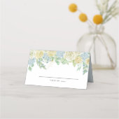 Boho Chic Hydrangea Roos Bloemen Plaatskaartje (Voorkant)