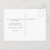 Boho Chic Ik heb gedroogd gras roze bank verplaats Aankondigingskaart (Achterkant)