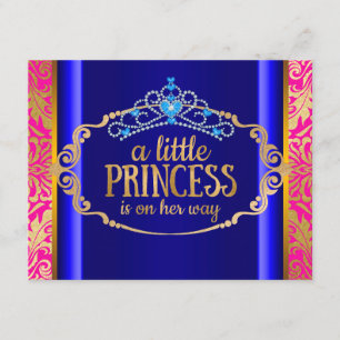 Boho Chic Indian Princess Baby shower Kaart