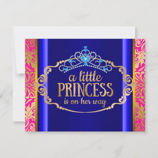 Boho Chic Indische Prinses Baby Shower Kaart (Voorkant)