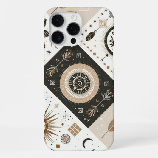 Boho Chic iPhone Case – Stijlvol en beschermend Hoesje (Achterkant)