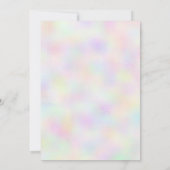 Boho Chic Iridescent Eiffel Tower Paris Sweet 16 Kaart (Achterkant)