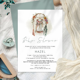 Boho Chic  Kleding Meisje Jongen Baby shower Kaart
