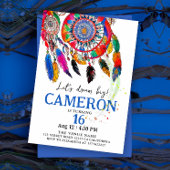 Boho Chic Kleurrijke Dream Catcher Bday Waterverf Kaart