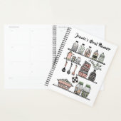 Boho-chic koraal roze keuken decor gezonde maaltij planner (Display)