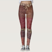 Boho Chic Lapmatje Zigeuner Meerkleurig Leggings (Voorkant)