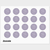 Boho chic lavendel Paarse munt om voor Sticker te  (Vel)