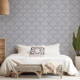 Boho Chic Leaf Scallop Behang