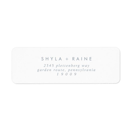 Boho chic leisteen blauw retouradres labels (Voorkant)