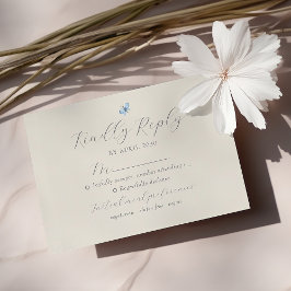 Boho Chic Lente Huwelijk RSVP Kaart