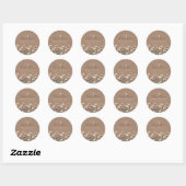 Boho Chic Madeliefje Baby in Bloom Shower Sticker (Vel)